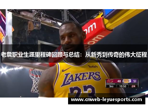 老詹职业生涯里程碑回顾与总结:从新秀到传奇的伟大征程